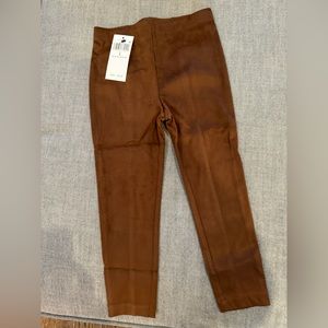 Ralph Lauren kids suede pants color cinnamon/ brown. Size 4T